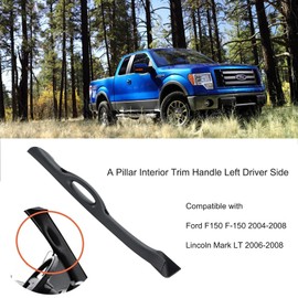 Gelessy Left Driver Side A Pillar Grab Handle Assist Panel 4L3Z-1503599-AAA Compatible with 2004-2008 Ford F150, 2006-2008 Lincoln Mark LT (Black)