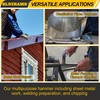 SLNIHAMS Tinner's Hammer, 18oz Sheet Metal Hammer Tools, Hvac Tool