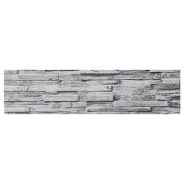 Dundee Deco 3D Wall Panels Brick Effect - Cladding Grey Stone Look Wall Paneling, Styrofoam, Sample, Size 10 x 10 in.