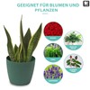 TULMERO Matte Flower Pot, Plastic Planter, Decorative Pot for Large