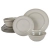 Martha Stewart Portillo 12 Piece Reactive Stoneware Dinnerware Set -