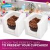 12pk White Cupcake Boxes Single | 9x9x9cm Single Cupcake Boxes