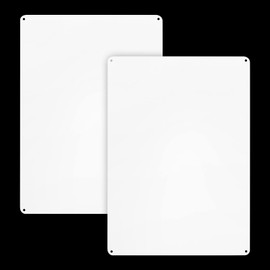 2-Pack White Sign Blanks, 14"x 10" .04" Aluminum