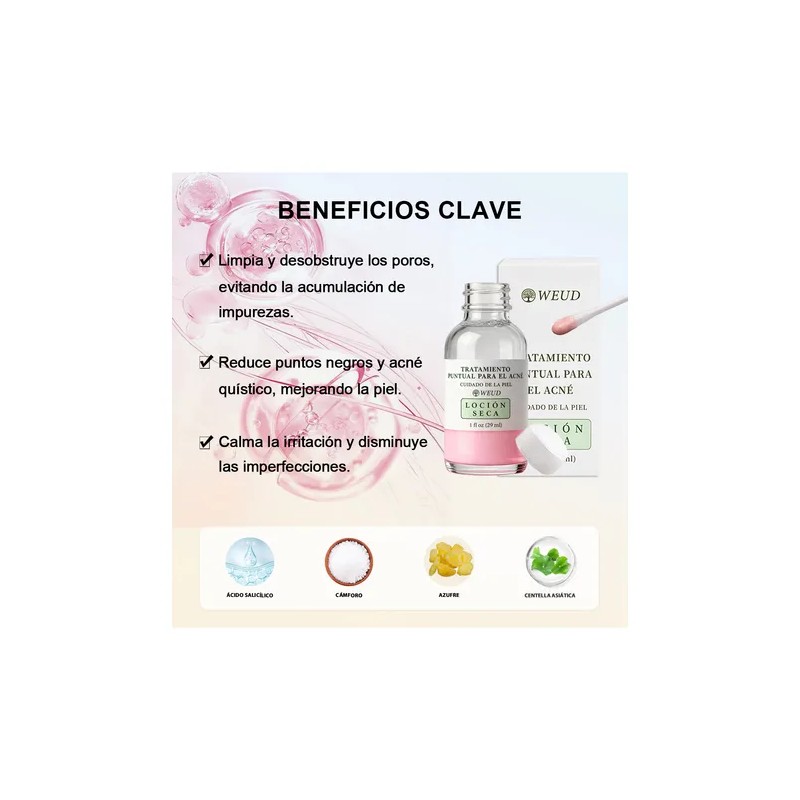Weud Skincare Total,antiacné+arrugas+reparar+hidrata 6 En 1