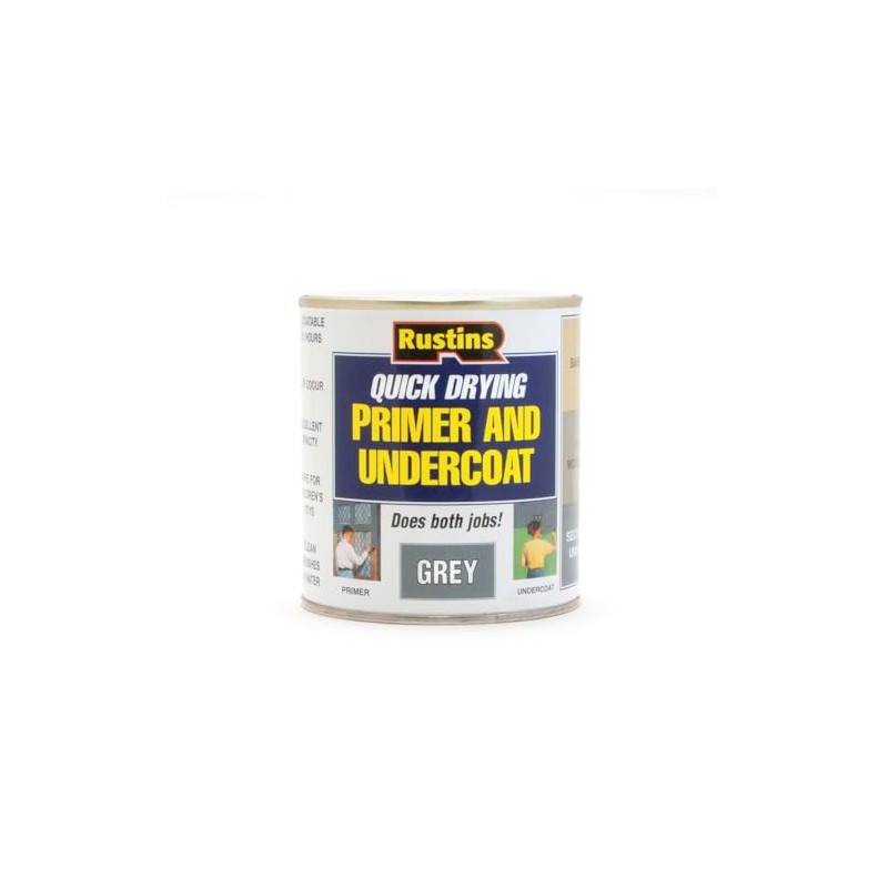 Rustins Quick Drying Primer And Undercoat Grey 1L