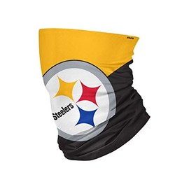 FOCO Pittsburgh Steelers - Bufanda con logotipo grande, para jóvenes