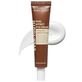 NINELESS-Ever-Youth Dual Effect Eye Cream 20ml | Crema para Ojos de Doble Acción con Niacinamida, Adenosina, Ácido Hialurónico y Ceramidas | Lifting Instantáneo, Reducción de Arrugas y Círculos Oscuros | Hidratación Profunda y Efecto Reafirmante Duradero