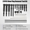22Pcs Glow Plug Removal Tool, High Hardness Glow Plug Removal