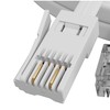 ConnectingU White 2 wire RJ11 Male to BT Male Telephone/Modem