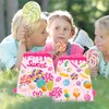 12 Pcs Lollipop Drawstring Non Woven Bag Pink Drawstring Backpack