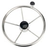 Amarine Made 5-Spoke 13-1/2 Inch Destroyer Style Stainless Boat Steering
