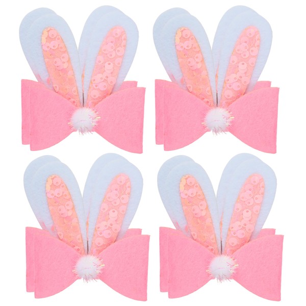 Sequin Bunny Ears Hair Clip, Easter Outfit Accessories, One Size