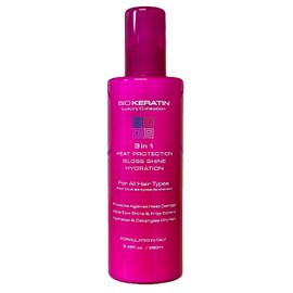 Bio Keratin Luxury Collection 3-in-1 Heat Protection + Gloss Shine + Hydration, 8.45 Fl Oz, 250 ml