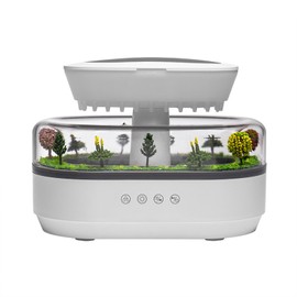 Irishom Raindrop Humidifier Machine LED Lights Drip Music Bedroom (US Plug 100-240V)