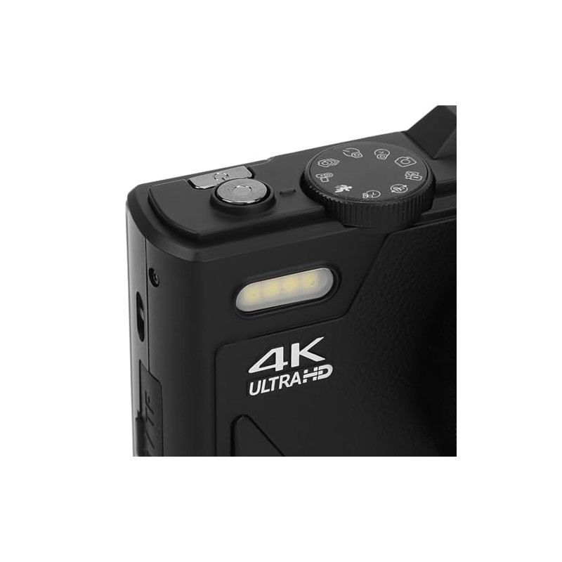 4K Digital Camera with 3 Inch Flip Screen for Photography,