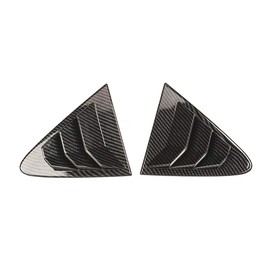 ruihe 2pc Carbon fiber color Rear Quarter Panel Window Side Louvers Vent Fit for Toyota Corolla Sedan 2019 2020 2021 2022 2023 2024