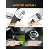 ALDST Solar Powered RV Step Lights, Wireless No Drill Outdoor