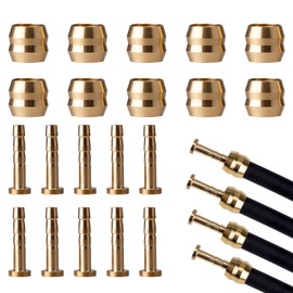 BH59 Disc Brake Olive Insert 10 Set, Hydraulic Disc Brake Hose Olive Plug Insert, Olive Insert Bicycle Tube, Olive Plug Insert for Shimano Replacement Part Disc Brake Bicycle