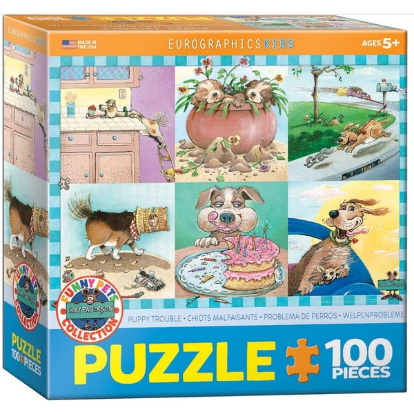 EuroGraphics Puppy Trouble by Gary Patterson 100-Piece Puzzle