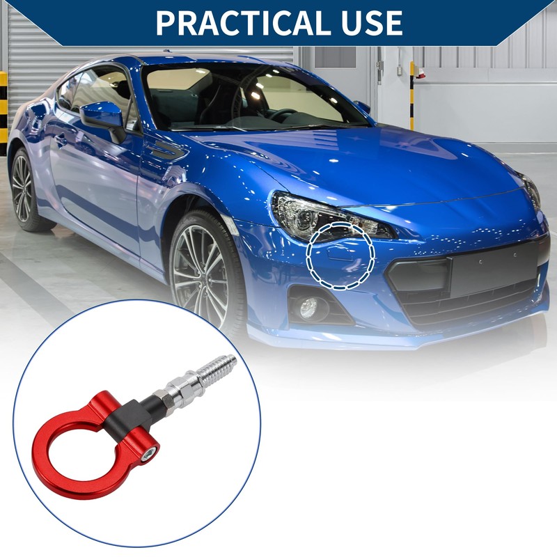 Hihaha Tow Hook/Universal Car Front Bumper Towing Hook/Durable Metal Rotary