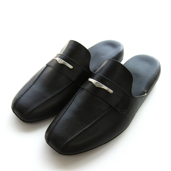 Okumura RACX6901BK Slippers, Mirashone First Class M, Black, Made in Japan, High Quality, Genuine Leather, Fashionable