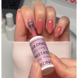 DAISY DND DND Gel Polish Set, Sheer Collection, UV/LED Gel Polish and Air Dry Nail Lacquer, Matching Chip-Free Polish Duo, 892 Berry Groove, 0.5 Fl Oz