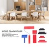 Rubber Wood Graining Tool Handheld Wood Texture Pattern Roller for