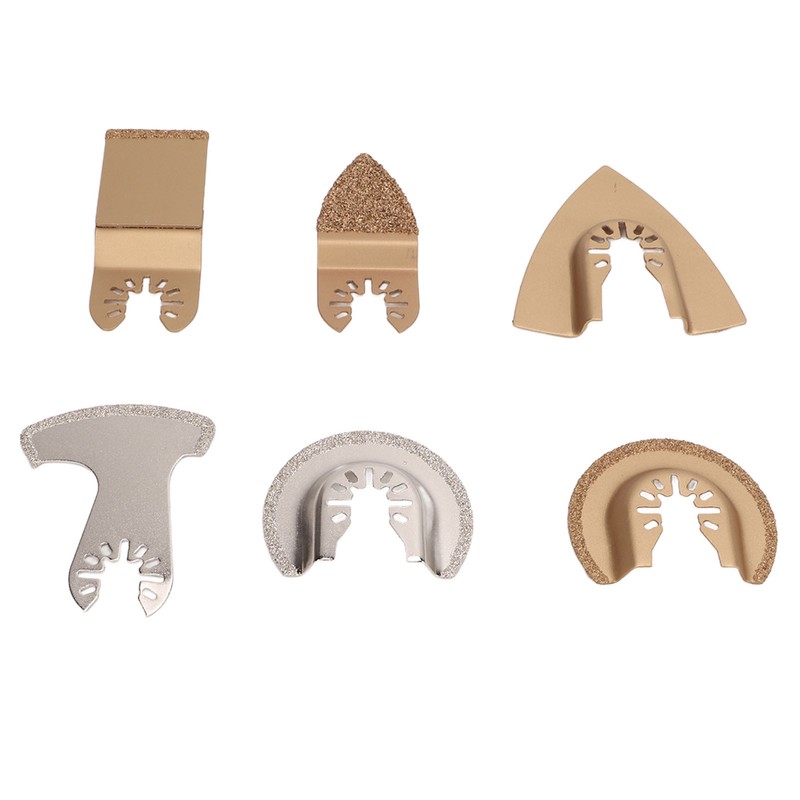 6PCS Oscillating Saw Blade Set Diamond Cemented Carbide Wear Resistance