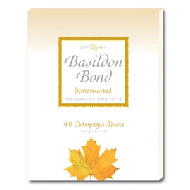Basildon Bond P4TO 178 x 229 mm Writing Pad with 40 Sheets - Champagne