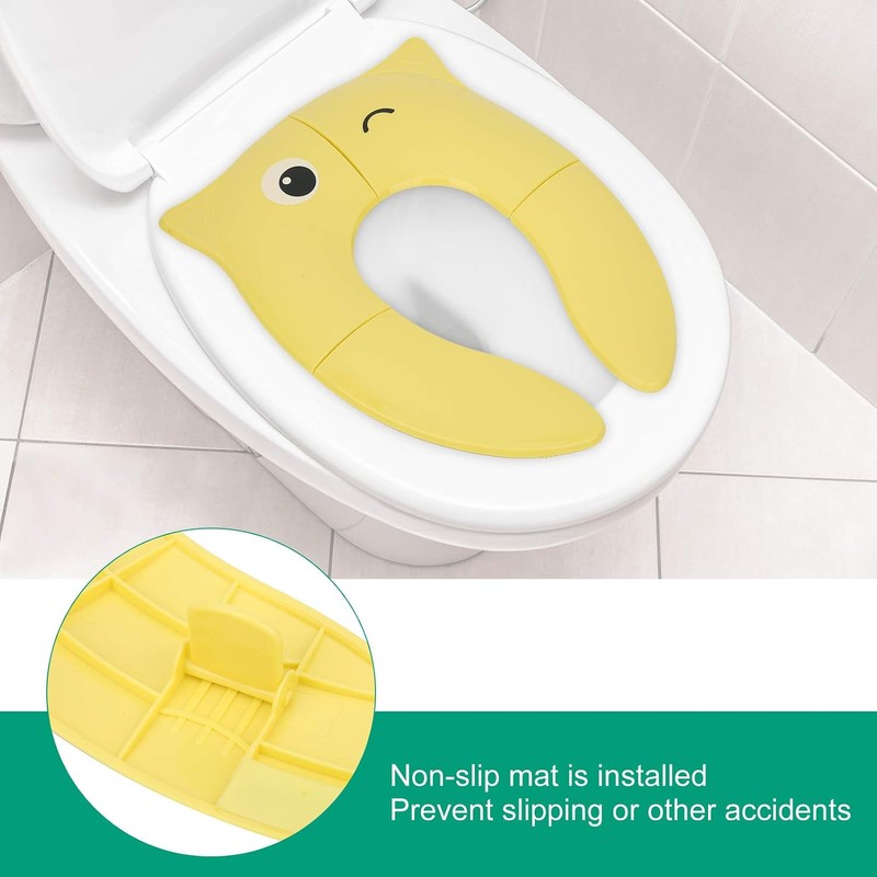 Cryfokt Folding Travel Potty Seat for Toddler Potty Training with