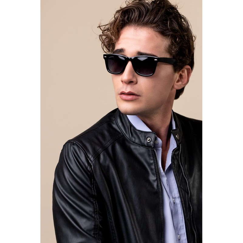 Contacta Ikona Black Lens Green - Sunglasses with Polarised Lenses