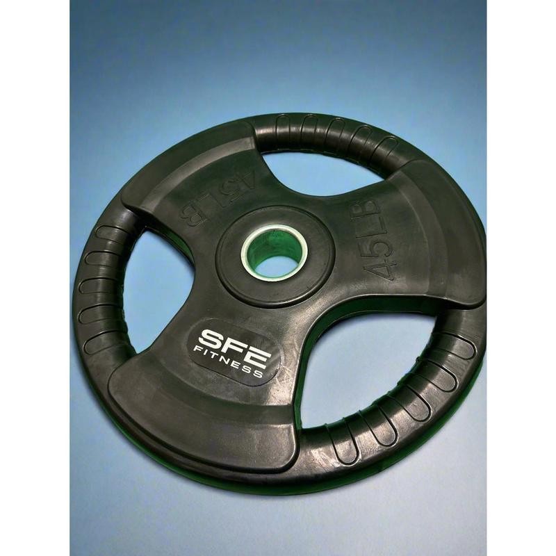 SFE Black Rubber Grip Plates (New) - Size: 10lb