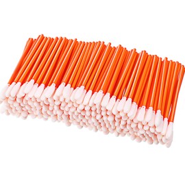 Chinco 200 Pieces Foam Swab Sponge Swab Foam Tips Sponge Stick for Inkjet Printer Print Head Camera Optical Lens Optical Equipment(Orange)
