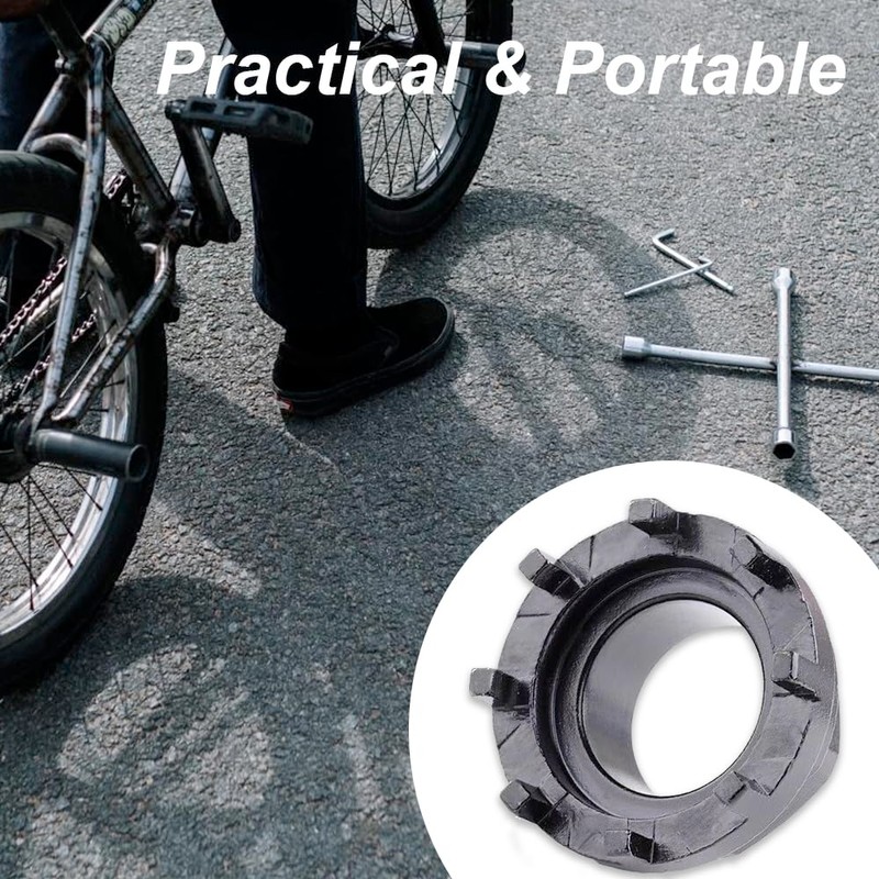 Nihoodering Lockring Tool Bottom Bracket Cup Tool 8-Tooth Splines Bottom