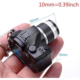 Black Camera Keychain with Sound, Key Ring Decor Bag Wallet Pendant, Mini Camera Design Keychain Cute Novelty Ring Child Toy Kids Key Chain Pendant Creative Gift Key Chain Decorative, Car Keychain