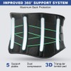 AOGOE Back Support Belt with 5 Metal Supports, Back Brace