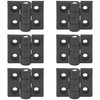 6 PCS Nylon Hinges – Cabinet Door Bearing Hinges, Black