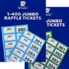 2-Pack Extra Large Raffle Books, Cloakroom Tickets (1-400) – Jumbo