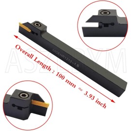Lathe Grooving Tool Holder Grooving Cut-Off MGEHR1212-1.5 With 11pcs MGMN150-G