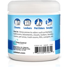 OdoBan Solid Odor Absorber Eliminator for Home and Small Spaces, Fresh Linen Scent, 14 Ounces Each, 3-Pack