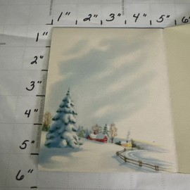 Vintage Merry Christmas Mother Card Beautiful colors Unique