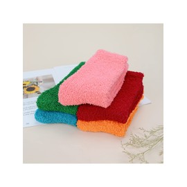 Century Star Athletic Fuzzy Socks for Women Slipper Socks Cozy Socks Outdoors Yoga Socks For Christmas 5 Pairs New Bright Color One Size, 5 Pairs New Bright Color, One Size