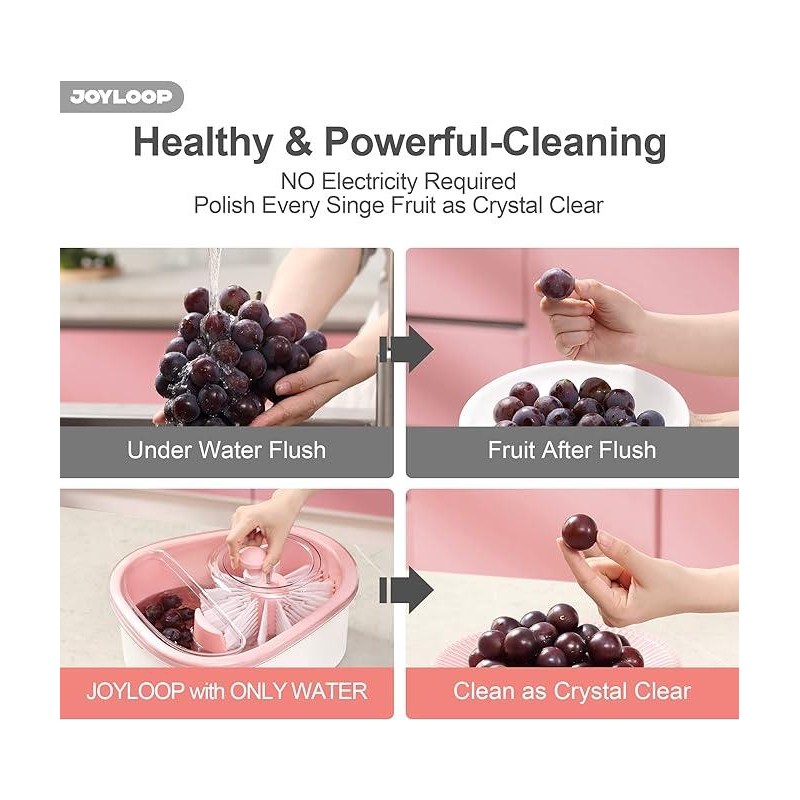 JOYMOOP JOYLOOP Fruit Cleaner Spinner Large Fruit Washer Spinner with