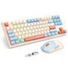 2.4G Wireless Keyboard and Mouse Combo, RGB Backlit Keyboard Mouse