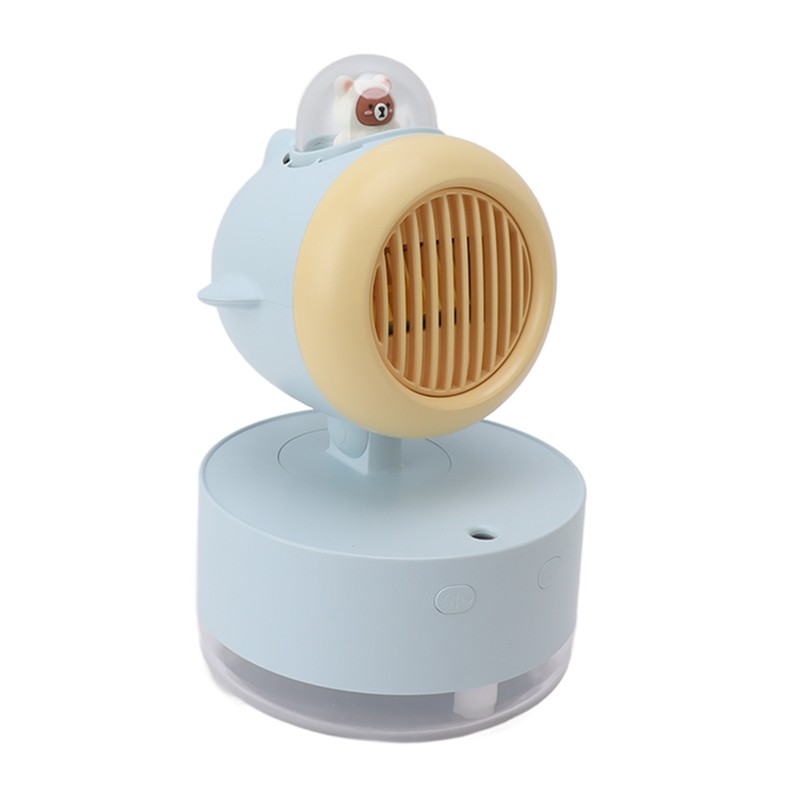 Mini Bear Cooling Fan USB Charging Misting Desktop Fan Table