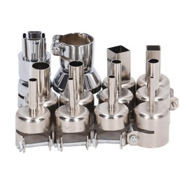12Pcs Hot Air Gun Nozzle with Locking Screw Durable Aluminum Alloy for 850 Welding Station