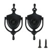 Geesatis 2Pcs Door Knocker with 180 Degree Viewer Angle Peephole,Zinc