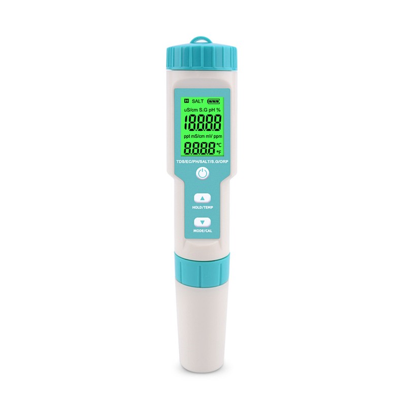7 in 1 PH/TDS/EC/ORP/S.G/Salinity/Temperature Multi-Parameter Pocket Water Quality Tester with