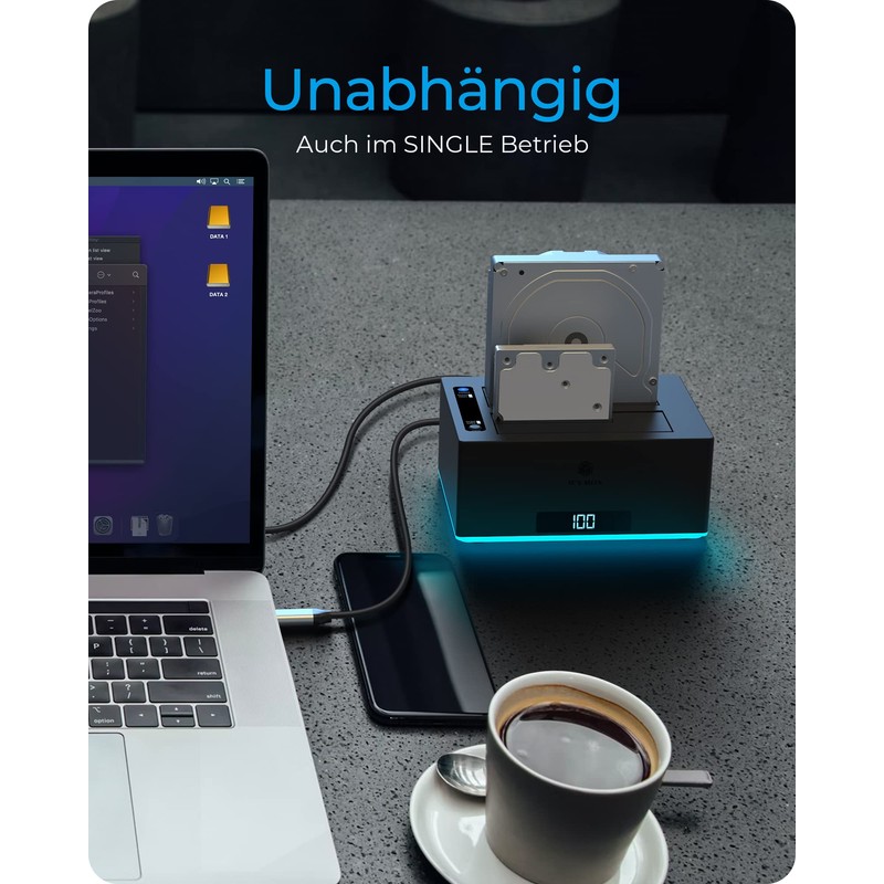 ICY BOX USB 3.0 2-Way Hard Drive Docking Station for