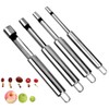 Corer and Pitter Set of 4, Multi-Function Corer and Pitter